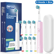rechargeable rotating electric toothbrush, view 4 - MRSLM