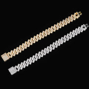 men's diamond shaped zirconia bracelet, view 6 - MRSLM