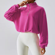 yoga fitness zip jacket, view 6 - MRSLM