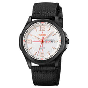 classic men's round quartz watch, view 4 - MRSLM