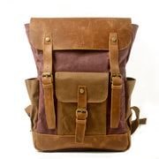 retro canvas backpack, view 6 - MRSLM