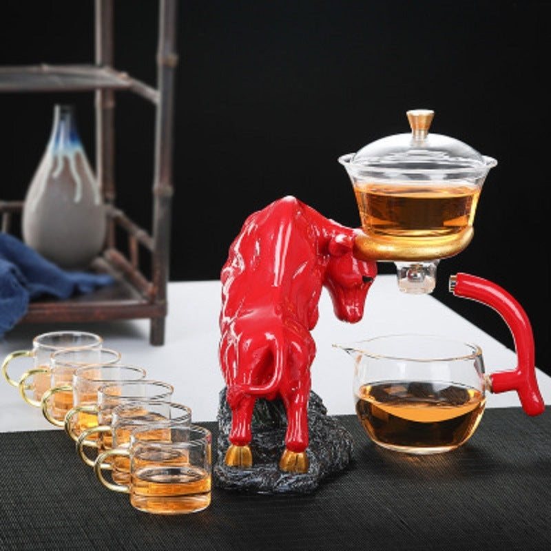 high borosilicate glass tea set, view 3 - MRSLM