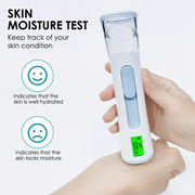 portable nano mist facial steamer with skin tester, view 5 - MRSLM