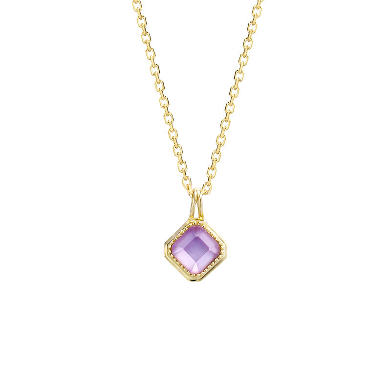 Japanese vintage amethyst necklace, view 5 - MRSLM