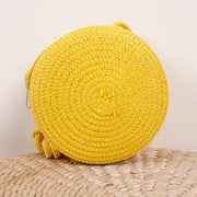 woven straw crossbody bag, view 9 - MRSLM
