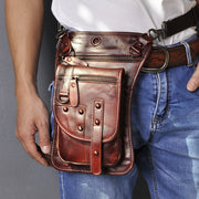 men's leather fanny pack, view 5 - MRSLM