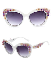 women's flower sunglasses, view 5 - MRSLM