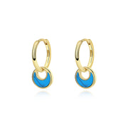 925 sterling silver abalone shell earrings, view 4 - MRSLM