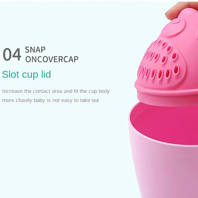 Baby cartoon bathing toy and shampoo cup combo, view 9 - MRSLM