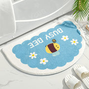 flower greeting mat, view 7 - MRSLM