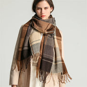cashmere-feel pashmina shawl wrap, view 4 - MRSLM