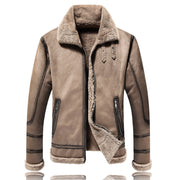 Men's polo collar fleece-lined jacket, view 2 - MRSLM