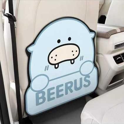 kid-friendly car seat protector, view 2 - MRSLM