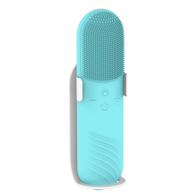 silicone facial cleansing brush, view 2 - MRSLM
