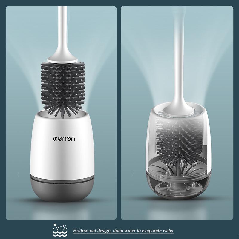 Wall-mounted silicone toilet brush, view 4 - MRSLM