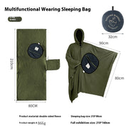 multi-purpose cloak sleeping bag, view 5 - MRSLM