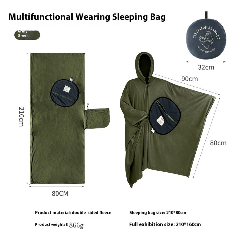 multi-purpose cloak sleeping bag, view 5 - MRSLM