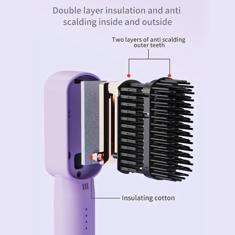 portable heating comb straightener, view 7 - MRSLM