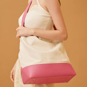 casual canvas patchwork tote for women - MRSLM