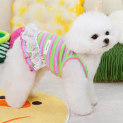striped dog dress, view 7 - MRSLM