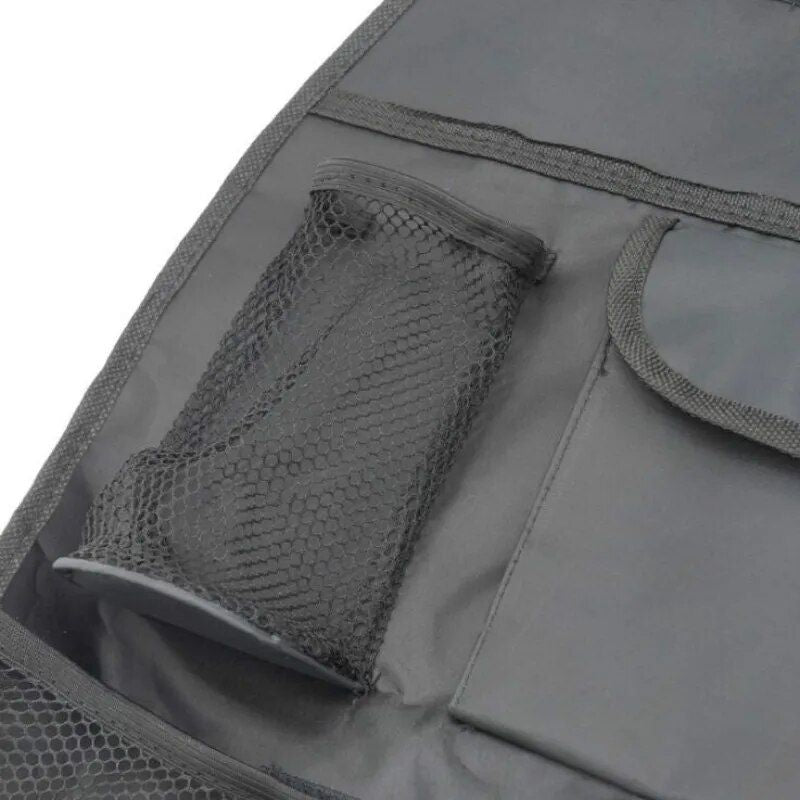 Universal Waterproof Car Seat Back Organizer: Multifunctional Storage in Black
