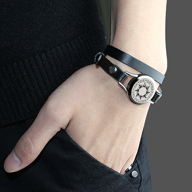 leather diffuser bracelet, view 9 - MRSLM