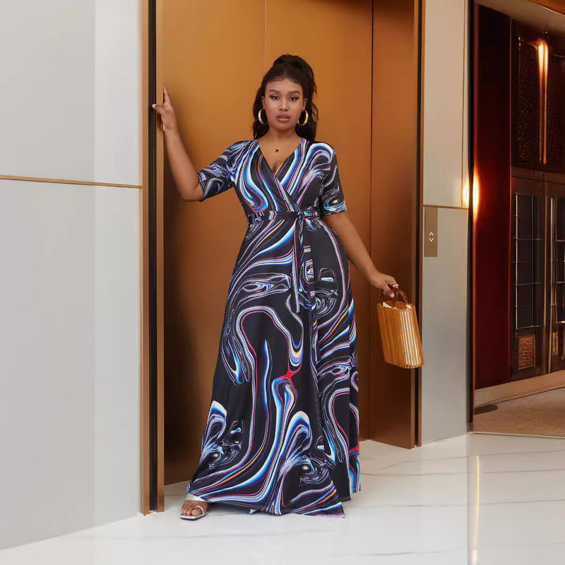 bohemian tie-dye swing dress - MRSLM