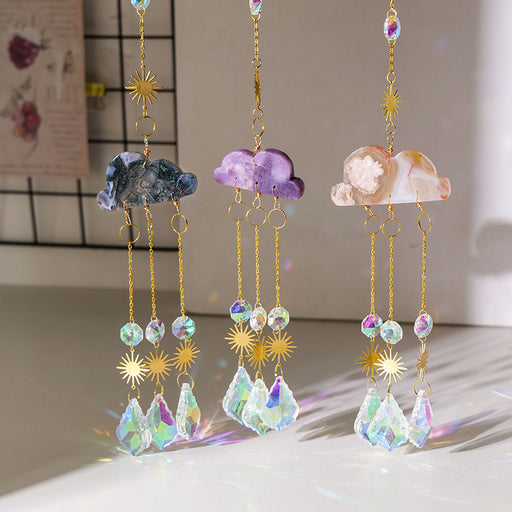 Crystal cloud sun catcher wind chime - MRSLM