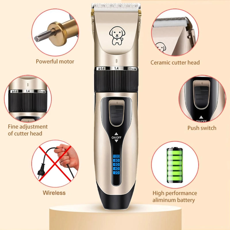 pet hair trimmer kit, view 6 - MRSLM