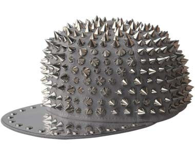 punk pointed rivet hip hop hat, view 9 - MRSLM