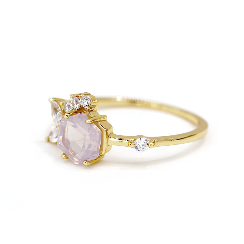 s925 silver fish and bubble ring, view 3 - MRSLM