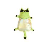 plush sunglasses cat toy, view 3 - MRSLM