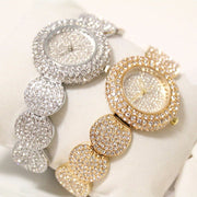 women's square crystal dial watch, view 4 - MRSLM