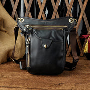oil wax leather waist pack, view 6 - MRSLM