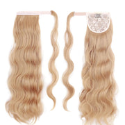 blonde wavy clip-in ponytail extension, view 10 - MRSLM