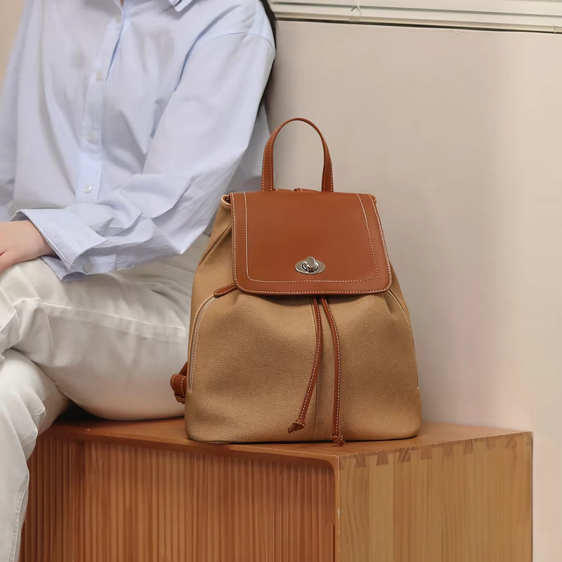 mini aesthetic fashion backpack, view 3 - MRSLM