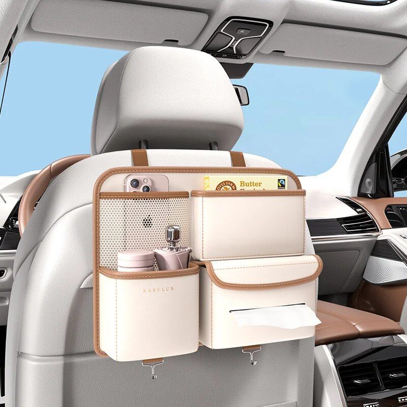 deluxe car seat back organizer, view 4 - MRSLM