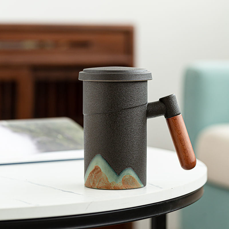 ceramic filter tea mug with lid, view 8 - MRSLM