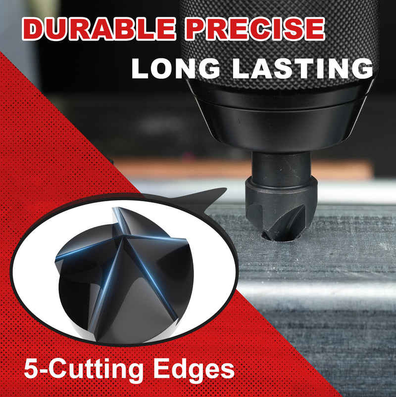 countersink drill bit set for metal, view 4 - MRSLM