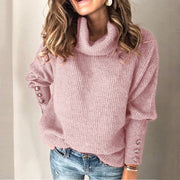 Women's lapel pullover knit sweater, view 18 - MRSLM