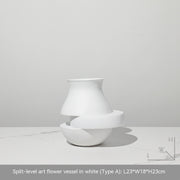 Modern minimalist resin vase, view 2 - MRSLM