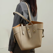genuine leather large capacity shoulder bag, view 2 - MRSLM