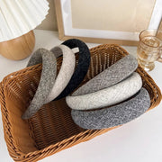 elegant retro plaid wide hairband, view 10 - MRSLM