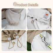 waterproof dog raincoat for small breeds, view 9 - MRSLM