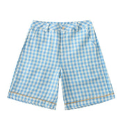 high-waisted plaid shorts, view 2 - MRSLM