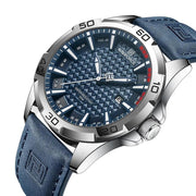 men's sport leather strap watch, view 11 - MRSLM