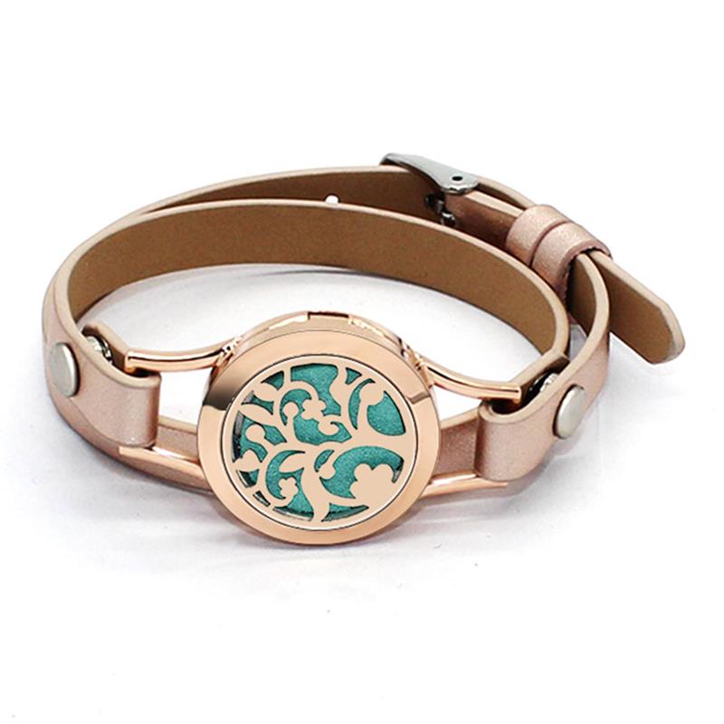leather diffuser bracelet, view 5 - MRSLM