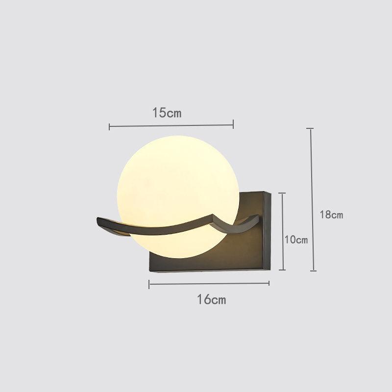 modern led wall lamp, view 2 - MRSLM