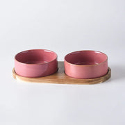 ergonomic ceramic cat and dog bowl, view 7 - MRSLM