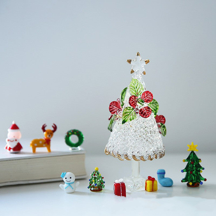 glass Christmas tree decoration, view 4 - MRSLM